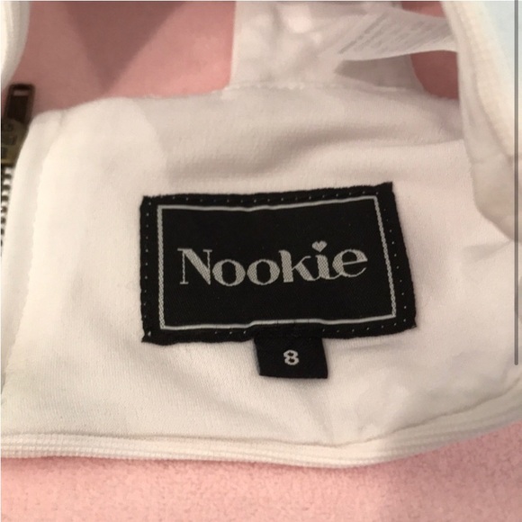 NEW NOOKIE WHITE STRAPPY CUT OUT CROP TOP BRALETTE BRA TOP SUPER SEXY rare - Picture 4 of 5